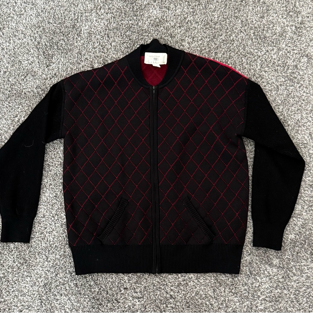 Nicole Miller zip sweater coat